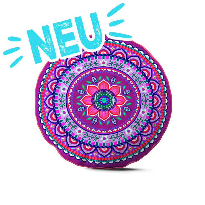 Lieblingskissen – Jasmin violett ⌀ 50 cm