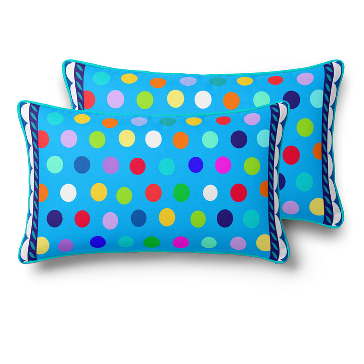 Lieblingskissen – Konfetti blau 60 cm x 30 cm